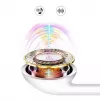 Dudao X10S Auriculares in-ear con cable y micrófono, jack de 3,5 mm, cable de 1,2 m, Blanco