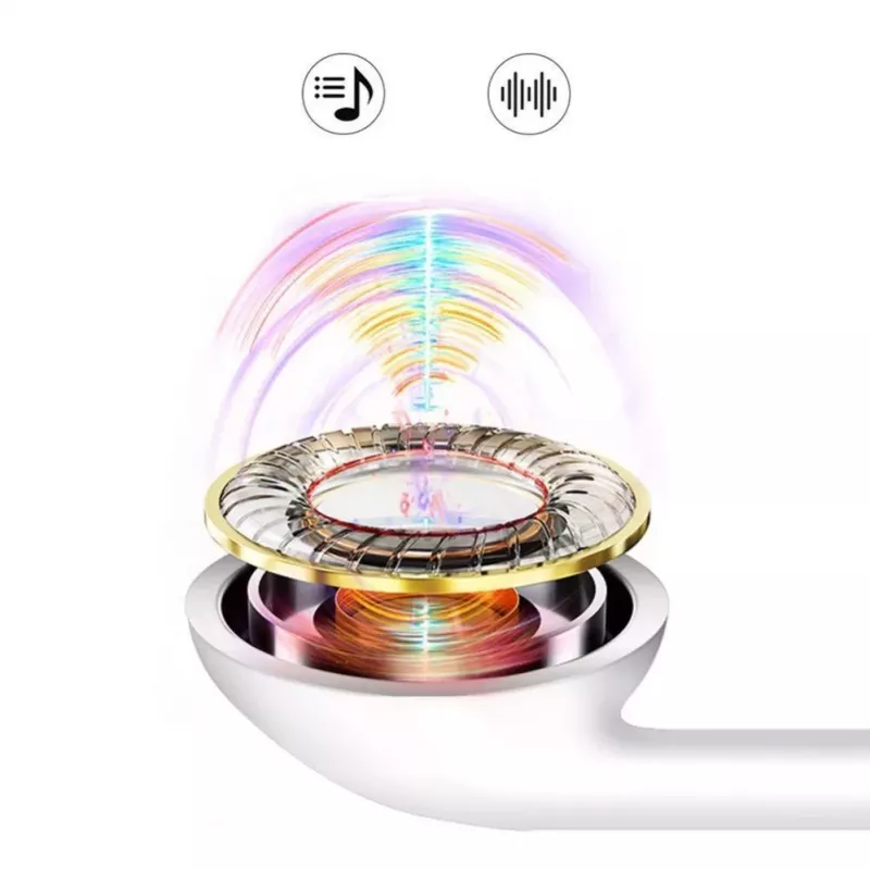 Dudao X10S Auriculares in-ear con cable y micrófono, jack de 3,5 mm, cable de 1,2 m, Blanco