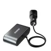 Dudao Cargador de coche 2x USB / 3x adaptador divisor para mechero Negro (R1Pro black)