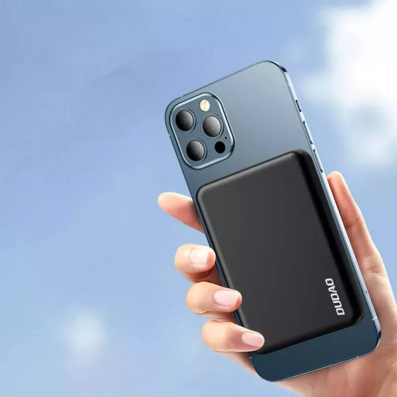 Dudao K14S Batería externa inalámbrica 5000mAh 10W negra