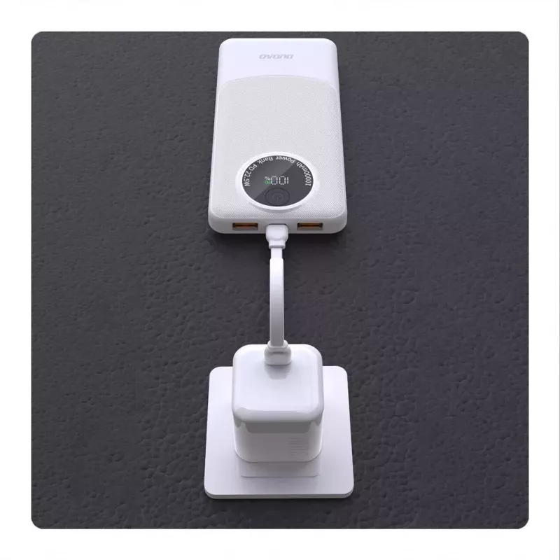 Dudao K12Pro Batería externa 20000mAh 22,5W PD USB-A USB-C Blanco