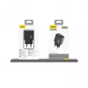 Dudao A26T GaN 25W Cargador USB-A, USB-C - Negro