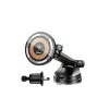 Dudao F12MAX+ Soporte magnético de carga inalámbrica para coche 15W con MagSafe - Negro