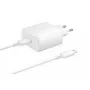 Samsung EP-TA845EWE + EP-DW767JWE 45W Cargador de viaje y cable de datos USB-C a USB-C Blanco (OOB Bulk)