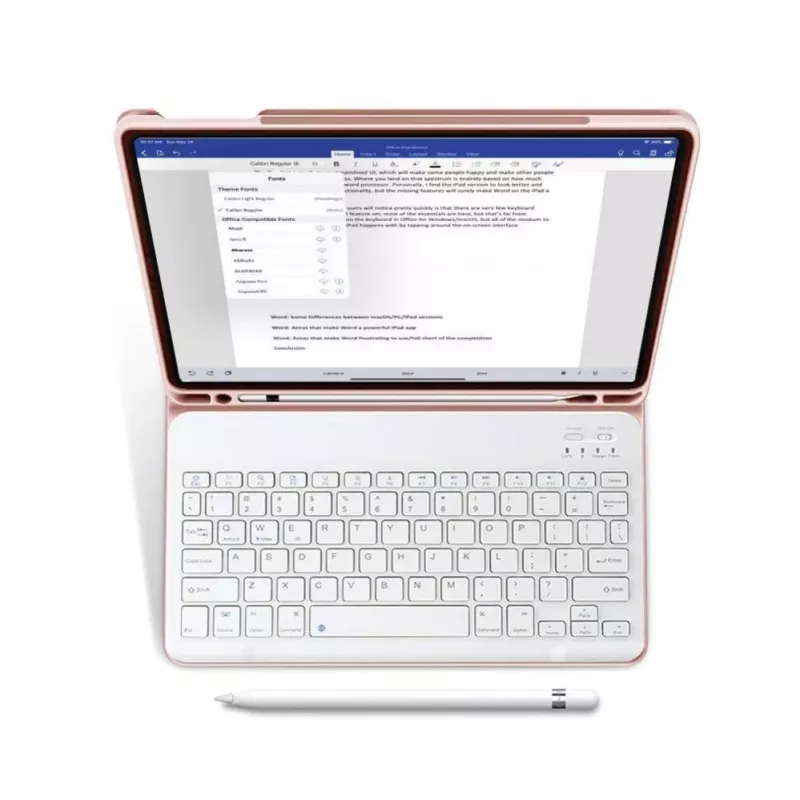 Tech-Protect SC Pen + Funda con teclado para iPad 10.9" (10.ª gen, 2022) / 11" (2025), rosa