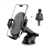Tech-Protect V5 Soporte universal para coche de salpicadero y rejilla - Negro