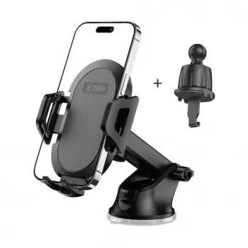 Tech-Protect V5 Soporte universal para coche de salpicadero y rejilla - Negro