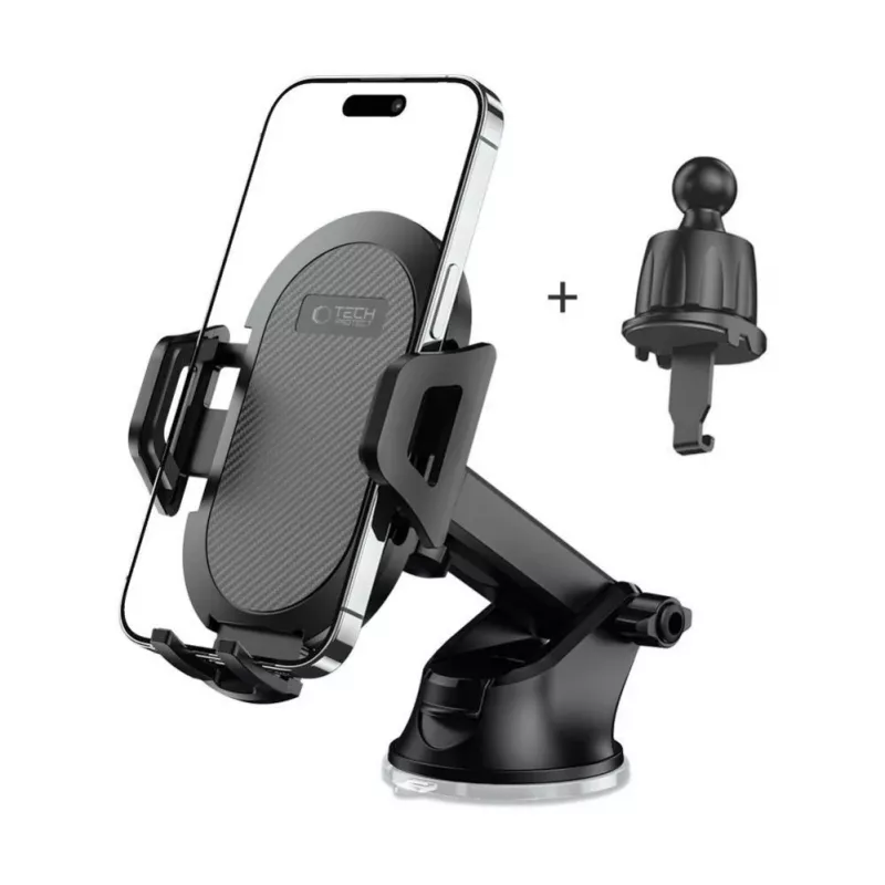 Tech-Protect V5 Soporte universal para coche de salpicadero y rejilla - Negro