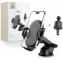Tech-Protect V5 Soporte universal para coche de salpicadero y rejilla - Negro