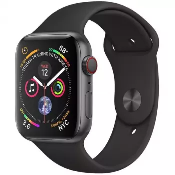 Apple Watch Series 4 40 mm Caja de aluminio gris espacial con correa deportiva Negra