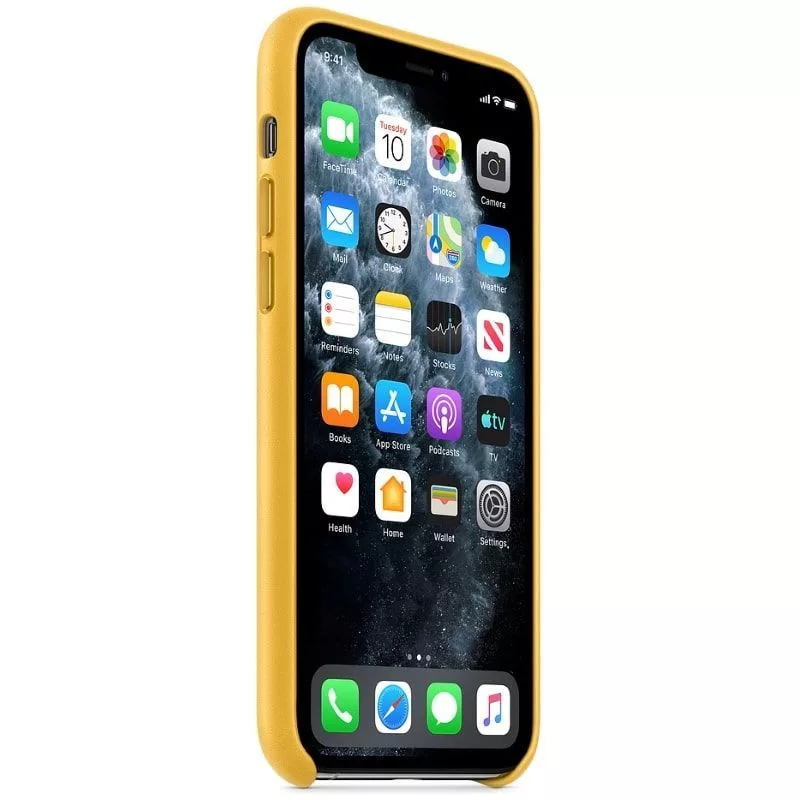 Apple iPhone 11 Pro Funda de piel MWYA2ZM/A Amarillo limón