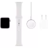 Apple Watch Series 5 GPS Plata 44 mm Caja de aluminio con correa deportiva Blanca