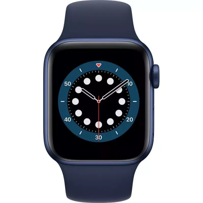 Apple Watch Series 6 GPS, 40 mm Caja de aluminio con correa deportiva Azul marino profundo