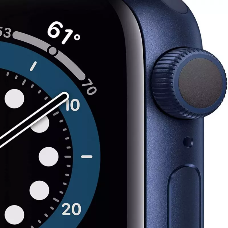 Apple Watch Series 6 GPS, 40 mm Caja de aluminio con correa deportiva Azul marino profundo