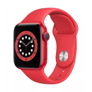Apple Watch Series 6 GPS 44 mm Caja de aluminio PRODUCT (RED) con correa deportiva - Regular Rojo