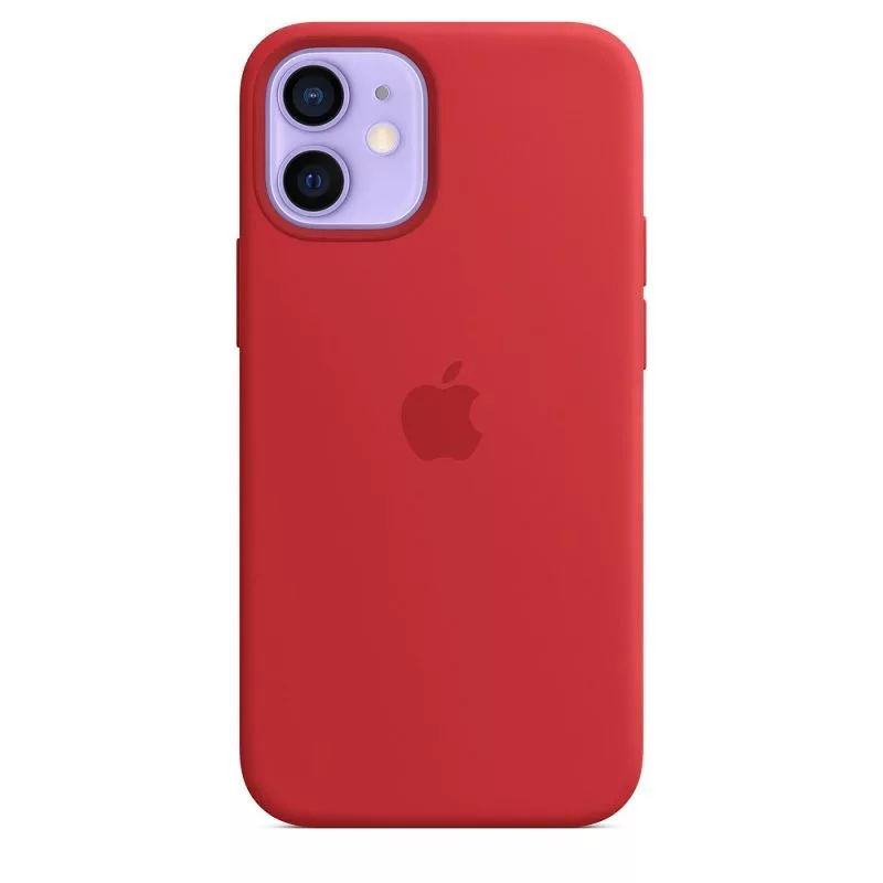 Apple Funda de silicona con MagSafe para iPhone 12 mini Roja