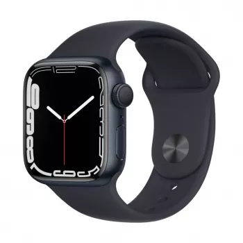 Apple Watch Series 7 GPS, 41 mm Caja de aluminio medianoche con correa deportiva - Regular Medianoche