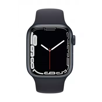Apple Watch Series 7 GPS, 41 mm Caja de aluminio medianoche con correa deportiva - Regular Medianoche