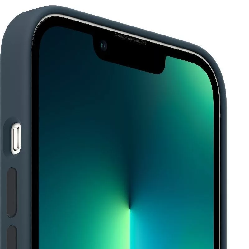 Apple iPhone 13 Pro Funda de silicona con MagSafe Azul abismo