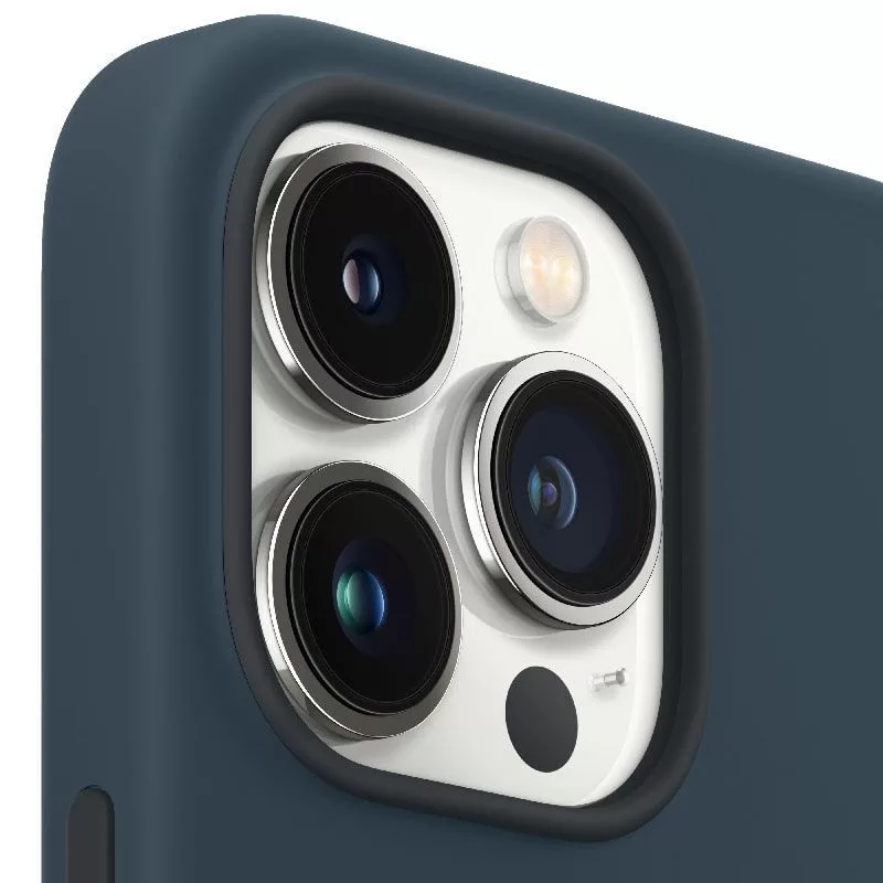 Apple iPhone 13 Pro Funda de silicona con MagSafe Azul abismo