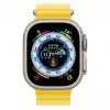 Apple Watch Ultra GPS + Cellular, caja de titanio de 49mm con correa Ocean amarilla