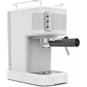 Cafetera espresso Schneider blanca