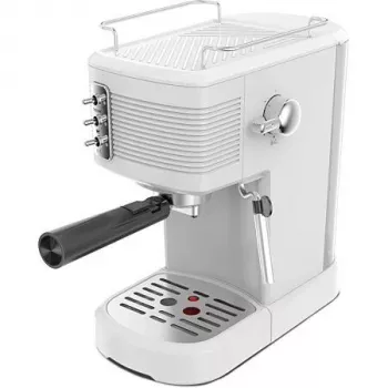 Cafetera espresso Schneider blanca