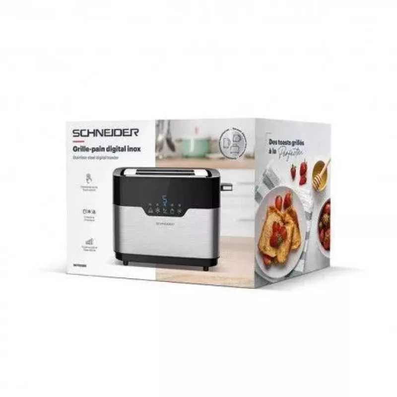 Set tostadora Schneider pantalla táctil acero inoxidable