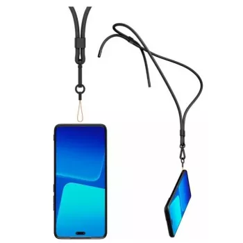 Xiaomi 13 Lite funda TPU con cordón lanyard - transparente