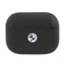 BMW funda AirPods Pro piel auténtica logo plateado negra