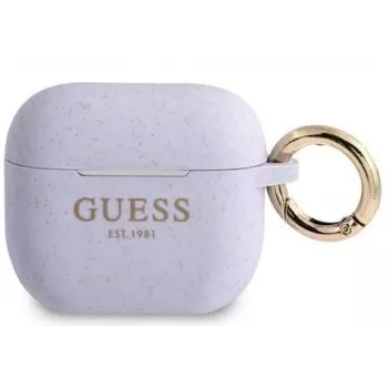 Guess funda Apple AirPods 3 silicona brillante lila