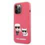 Karl Lagerfeld funda Apple iPhone 13 Pro Choupette silicona líquida roja