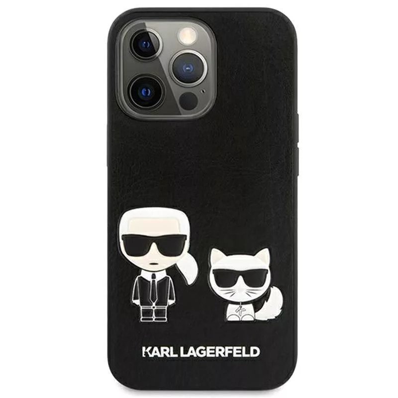 Karl Lagerfeld funda Apple iPhone 13 Pro Choupette PU piel negra