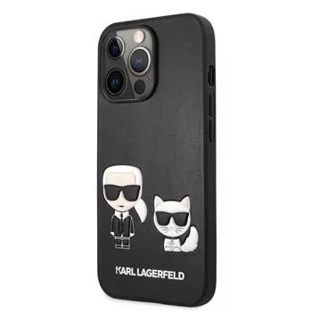 Karl Lagerfeld funda Apple iPhone 13 Pro Choupette PU piel negra