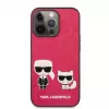 Karl Lagerfeld funda Apple iPhone 13 Pro Choupette PU piel fucsia