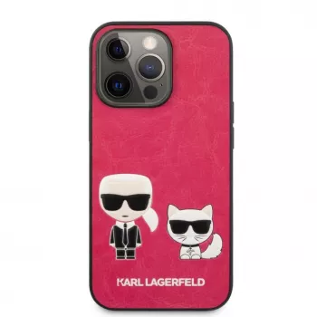 Karl Lagerfeld funda Apple iPhone 13 Pro Choupette PU piel fucsia