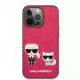 Karl Lagerfeld funda Apple iPhone 13 Pro Choupette PU piel fucsia
