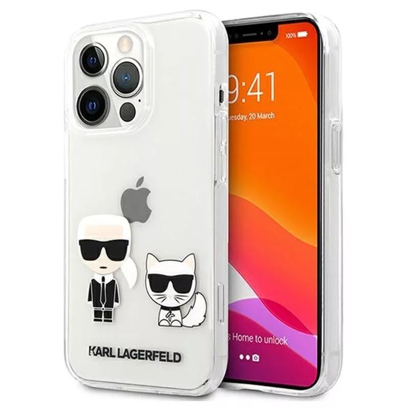Karl Lagerfeld funda iPhone 13 Pro Choupette transparente