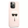 Karl Lagerfeld funda Apple iPhone 13 Pro Liquid Silicone Karl Head rosa