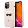 Karl Lagerfeld funda Apple iPhone 13 Pro Liquid Silicone Karl Head rosa
