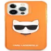 Karl Lagerfeld funda Apple iPhone 13 Pro Fluo TPU Choupette Head naranja