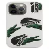 Lacoste funda Apple iPhone 13 Pro silicona líquida Allover Pattern blanca