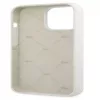 Lacoste funda Apple iPhone 13 Pro silicona líquida Allover Pattern blanca