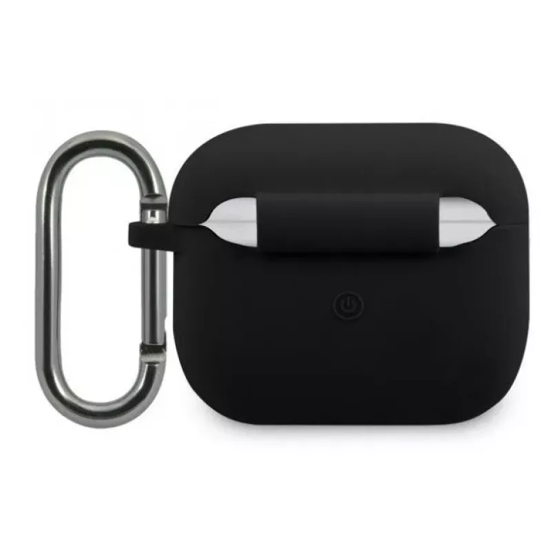 Lacoste funda Apple AirPods 3 silicona líquida Glossy Printing Logo negra