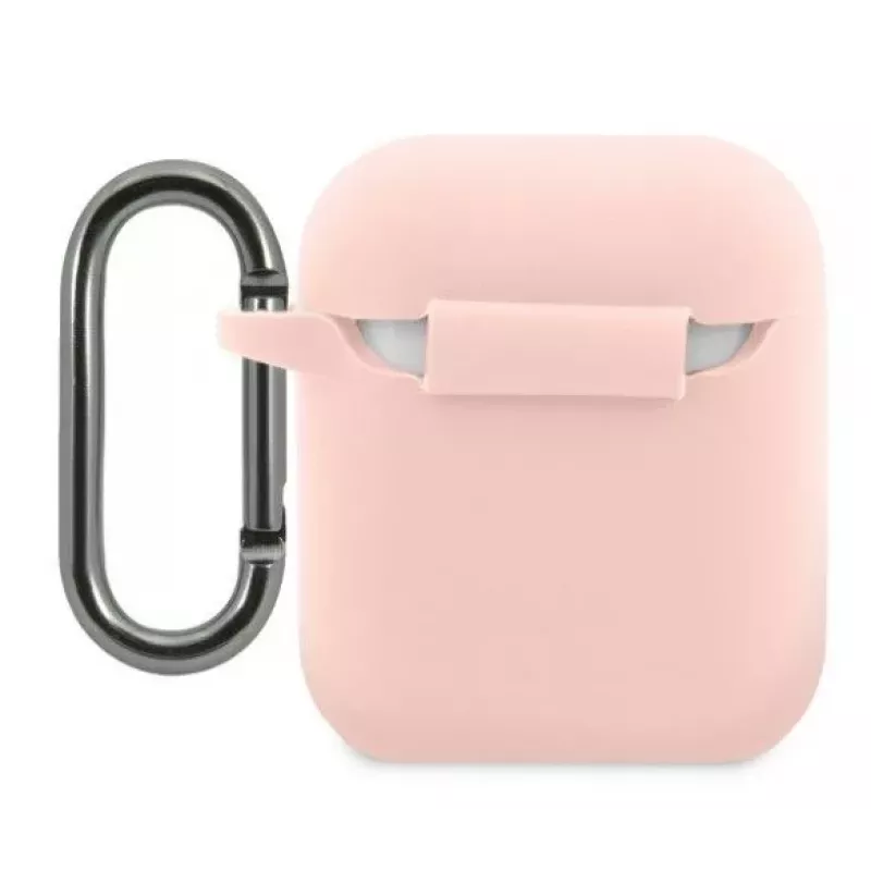 Lacoste funda Apple AirPods 1/2 silicona líquida Glossy Printing Logo rosa