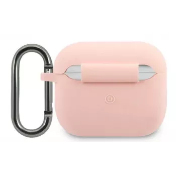 Lacoste funda Apple AirPods 3 silicona líquida Glossy Printing Logo rosa