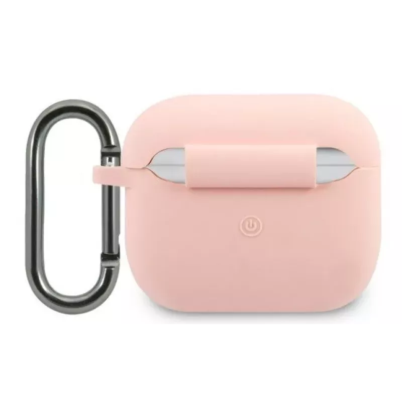 Lacoste funda Apple AirPods 3 silicona líquida Glossy Printing Logo rosa