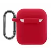 Lacoste funda Apple AirPods 1/2 silicona líquida Glossy Printing Logo roja