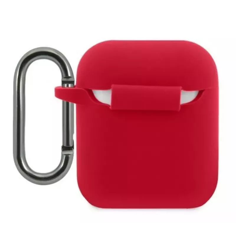 Lacoste funda Apple AirPods 1/2 silicona líquida Glossy Printing Logo roja