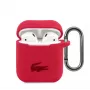 Lacoste funda Apple AirPods 1/2 silicona líquida Glossy Printing Logo roja